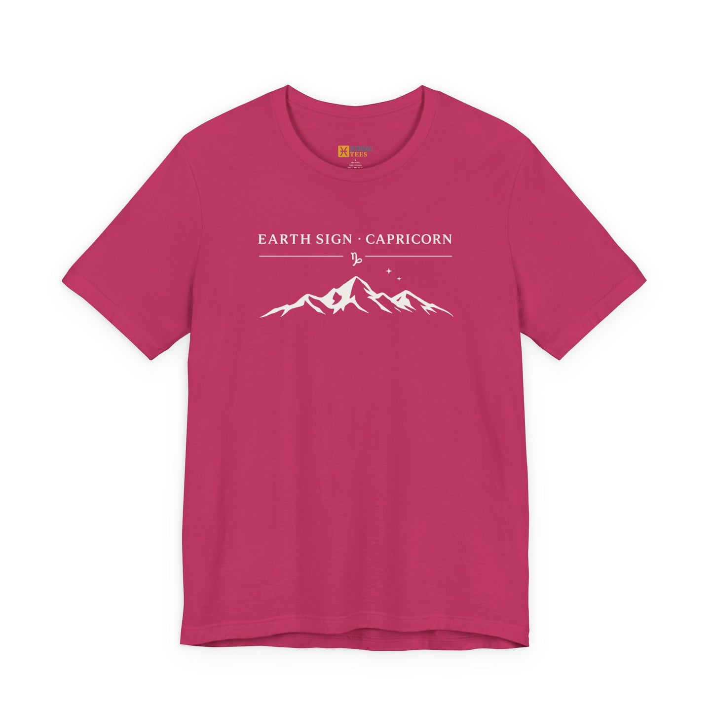 Capricorn Earth Sign T-Shirt – Minimal Mountain Astrology Tee