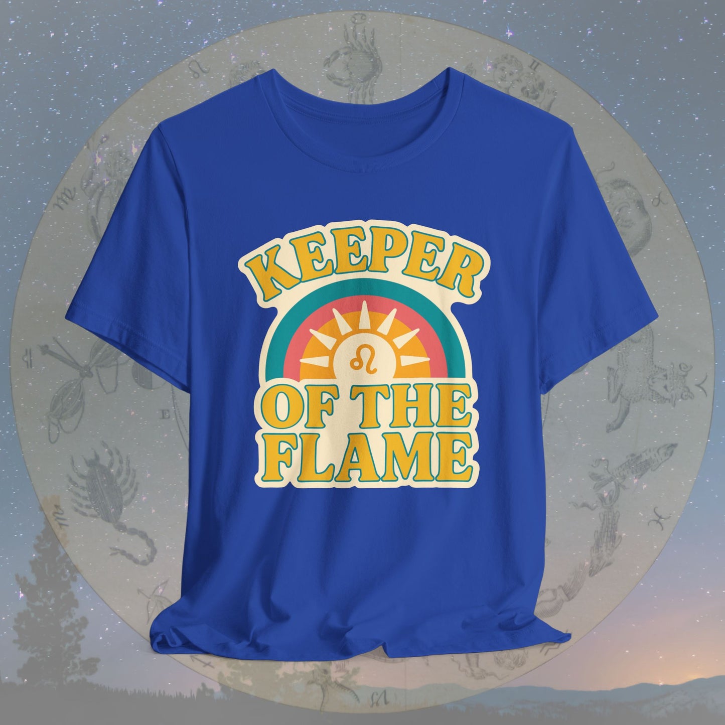 Keeper of the Flame – Zodiac Couple Leo T-Shirt