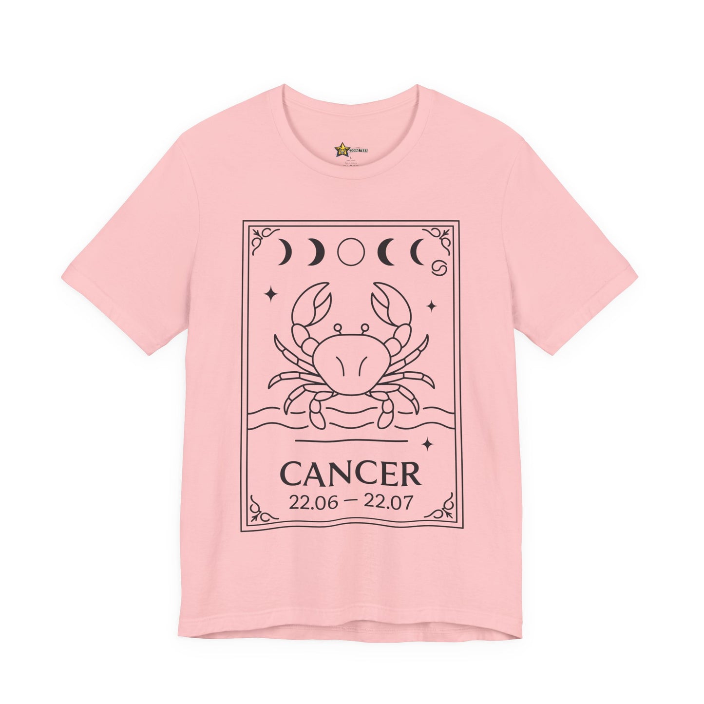 Cancer Minimal Zodiac T-Shirt – Lunar Crab Statement Tee