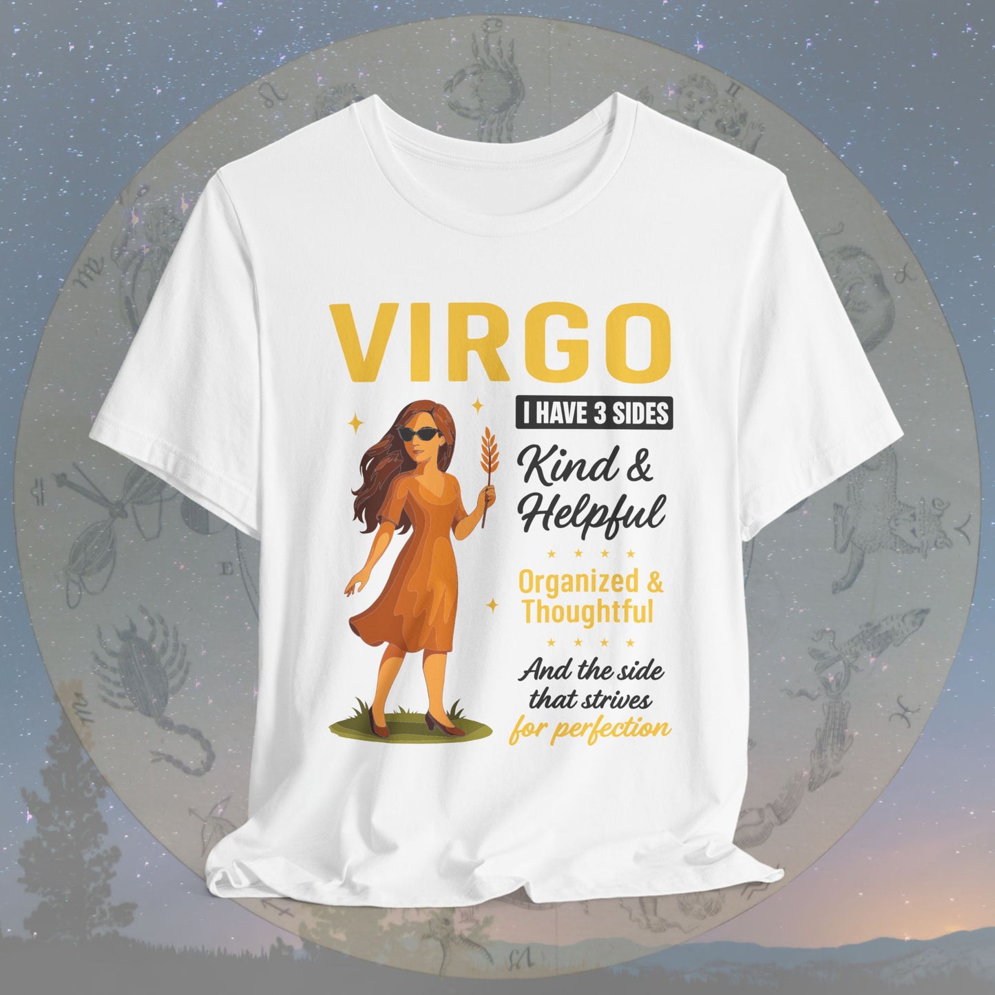 I Have 3 Sides – Perfection Seeker Virgo T-Shirt