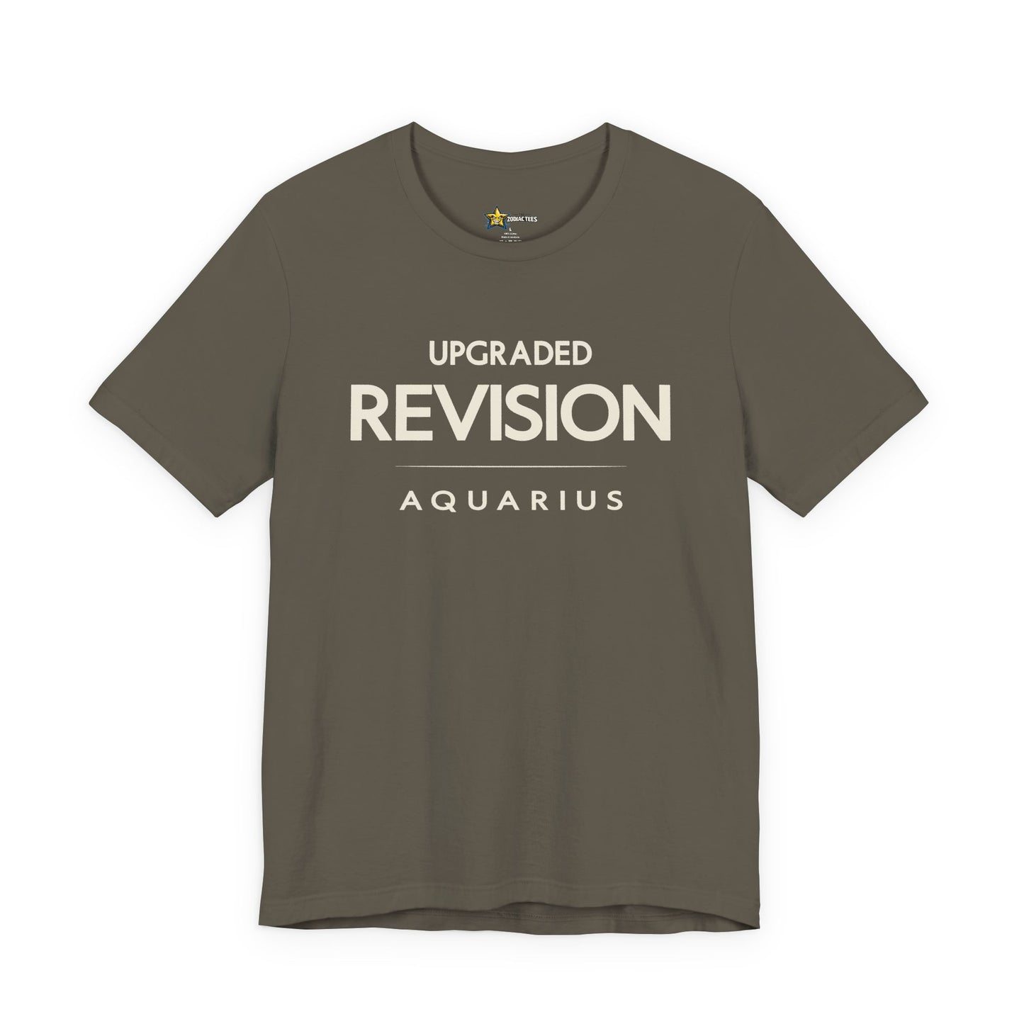 Aquarius Upgraded Revision T-Shirt – Smart Zodiac Mindset Tee