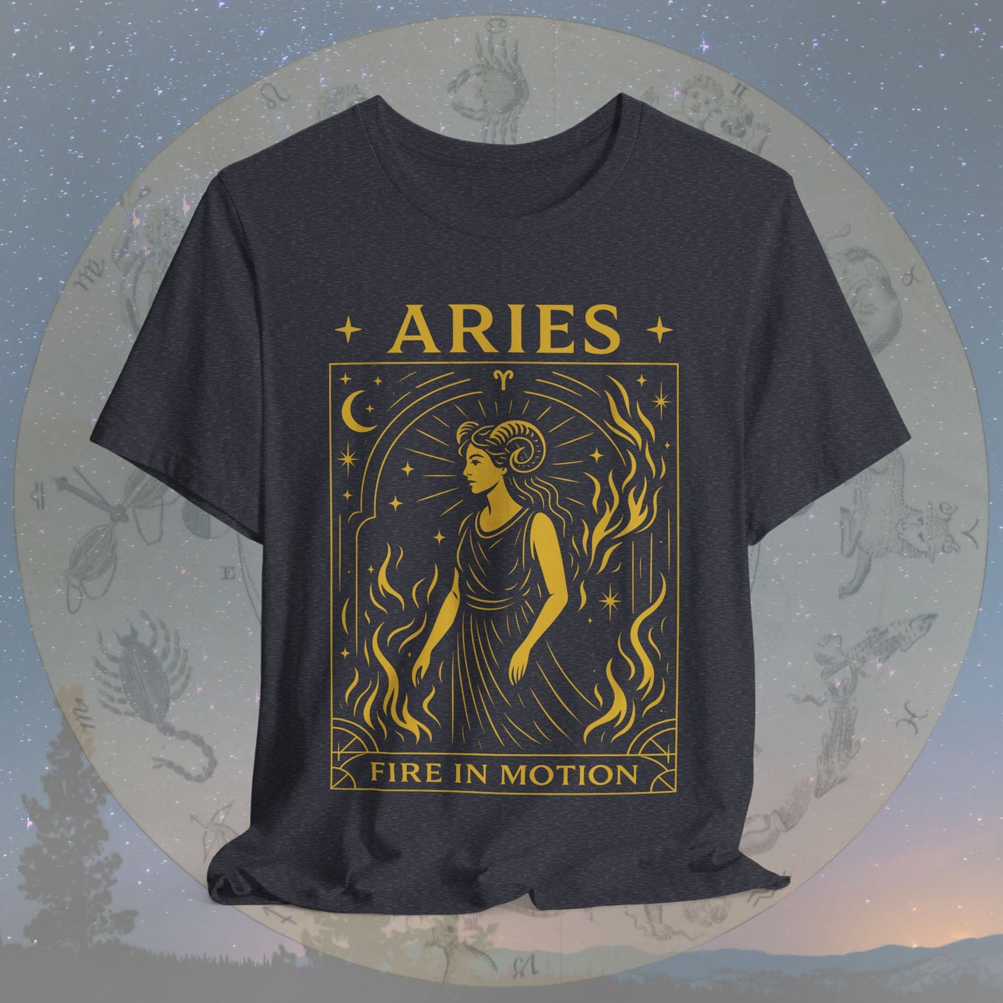Bold Fire in Motion Aries T-Shirt