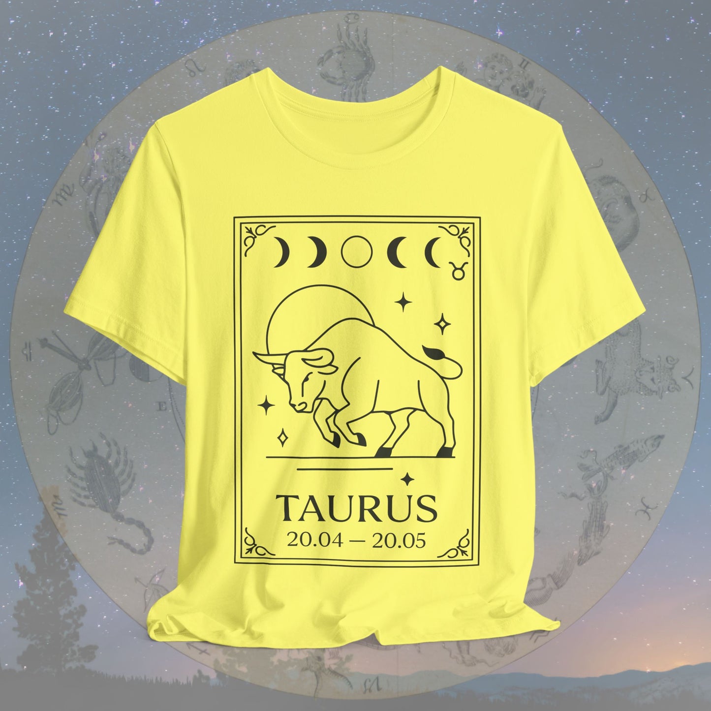 Minimalist Taurus Zodiac T-Shirt