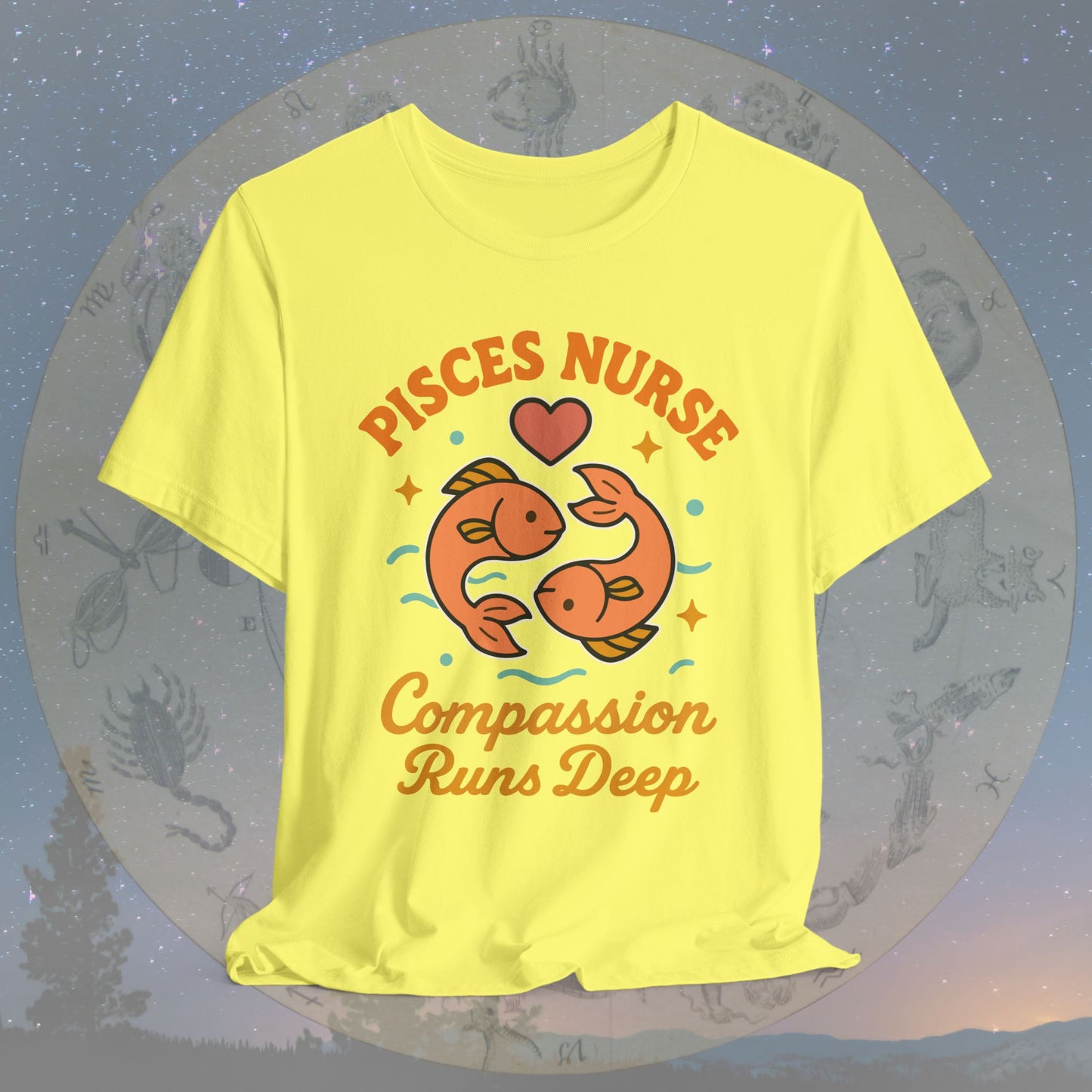 Compassion Runs Deep Pisces Nurse T-Shirt