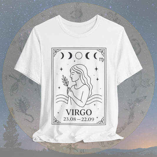 Minimalist Virgo Zodiac T-Shirt