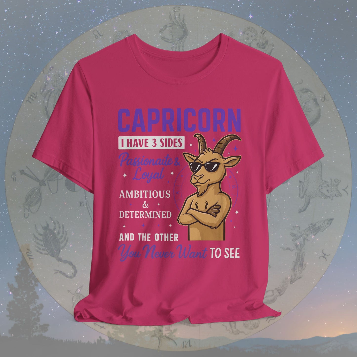 I Have 3 Sides – Cool Attitude Capricorn T-Shirt