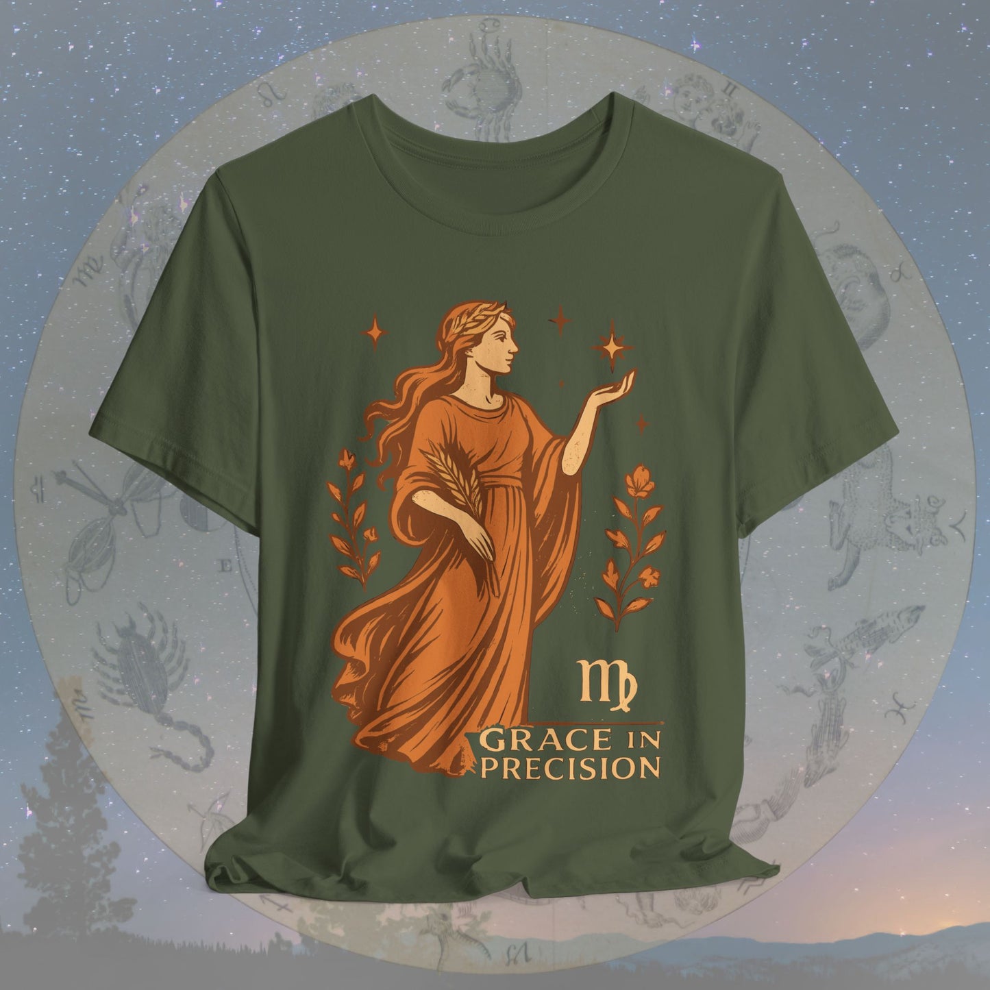 Elegant Grace in Precision Virgo T-Shirt