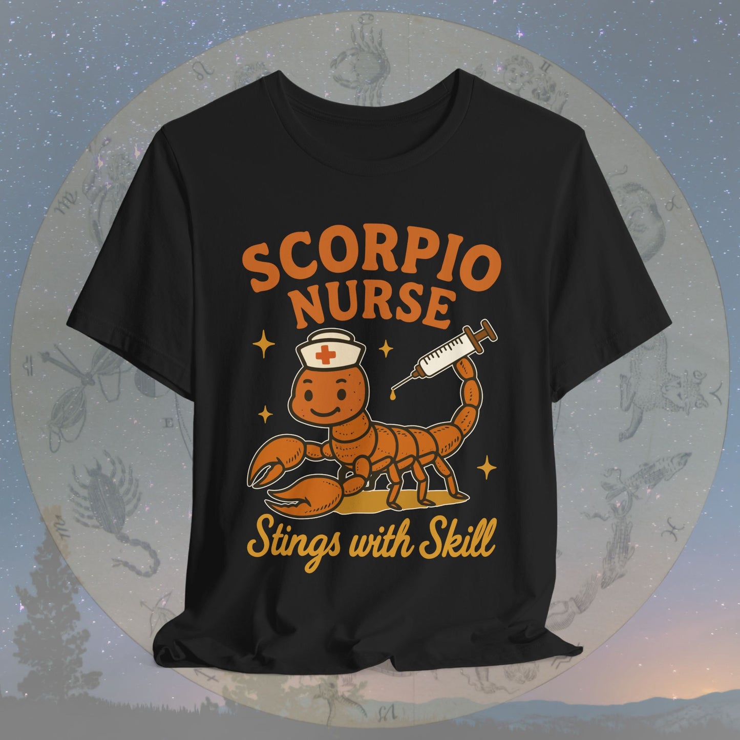 Stings with Skill Scorpio Nurse T-Shirt