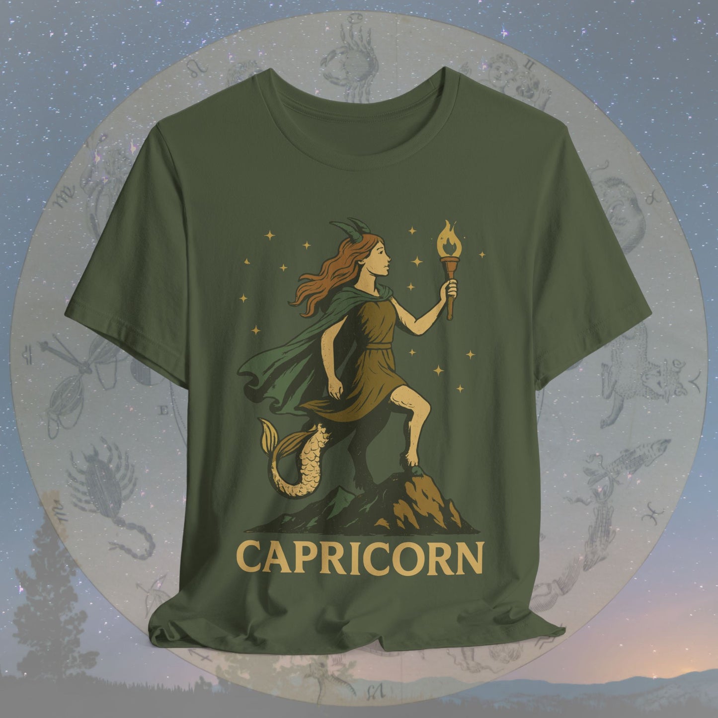 Determined Capricorn Mountain Spirit T-Shirt