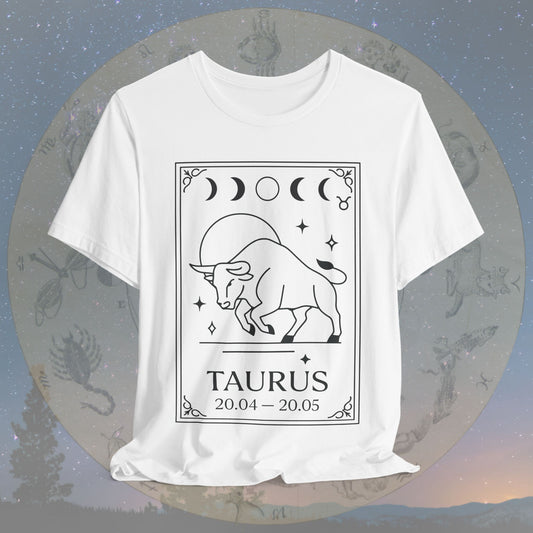 Minimalist Taurus Zodiac T-Shirt