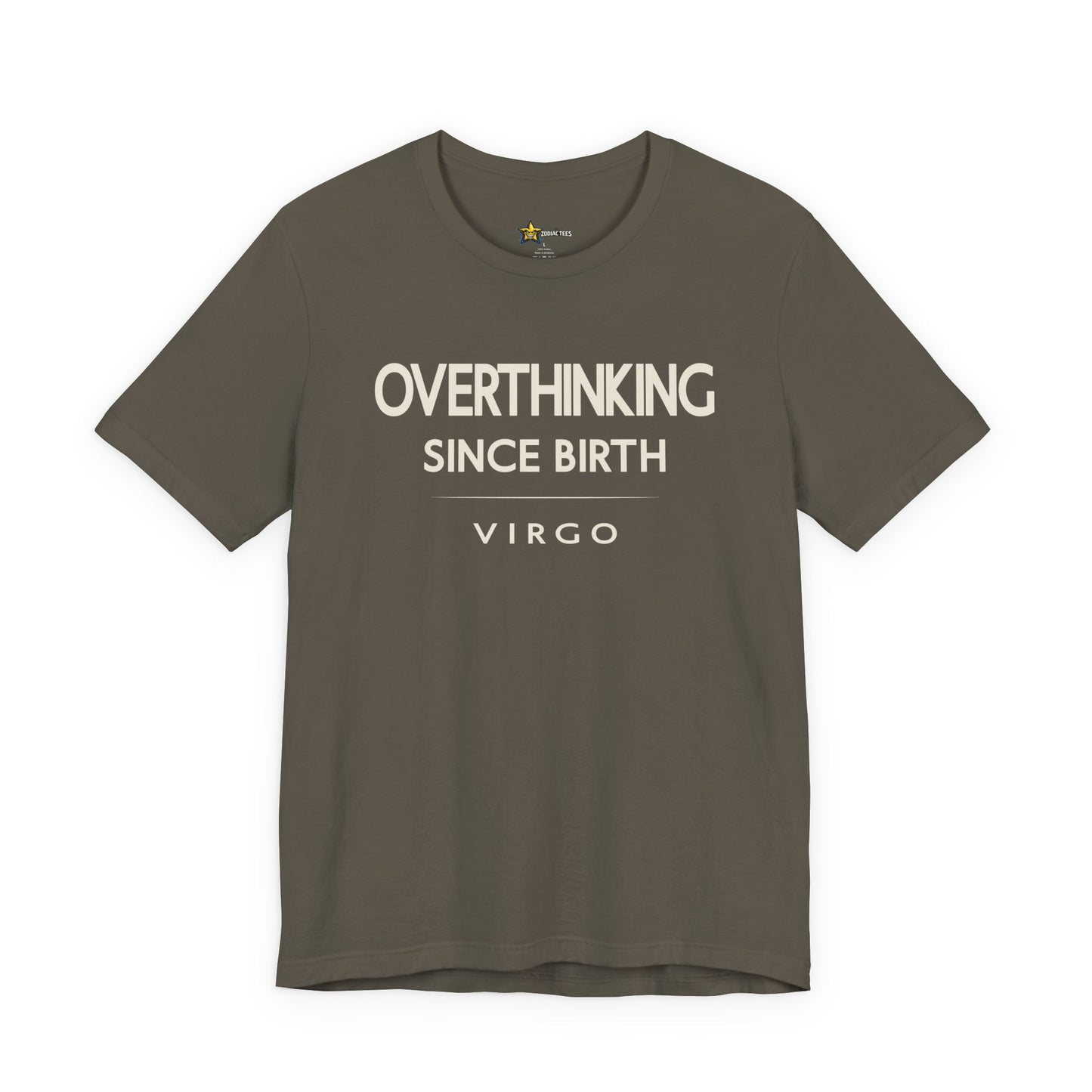 Virgo Clean Minimal T-Shirt – Overthinking Mindset Tee