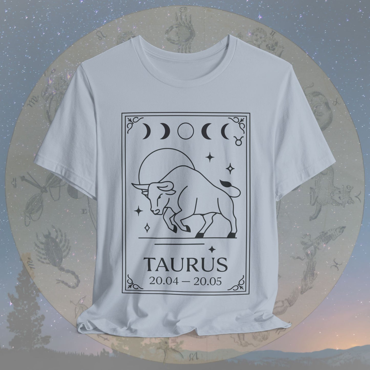 Minimalist Taurus Zodiac T-Shirt