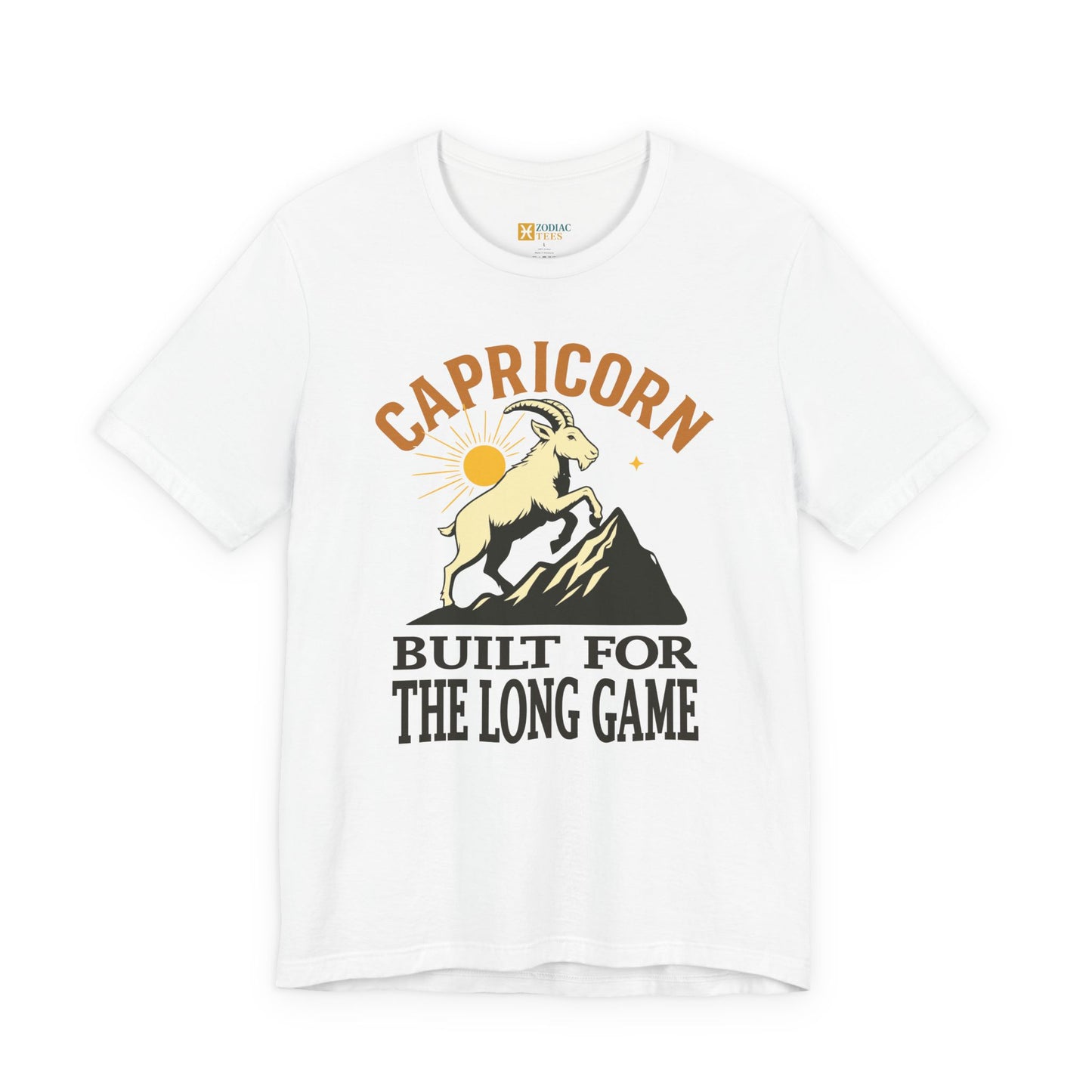 Capricorn Built for the Long Game T-Shirt – Long-Term Energy Tee