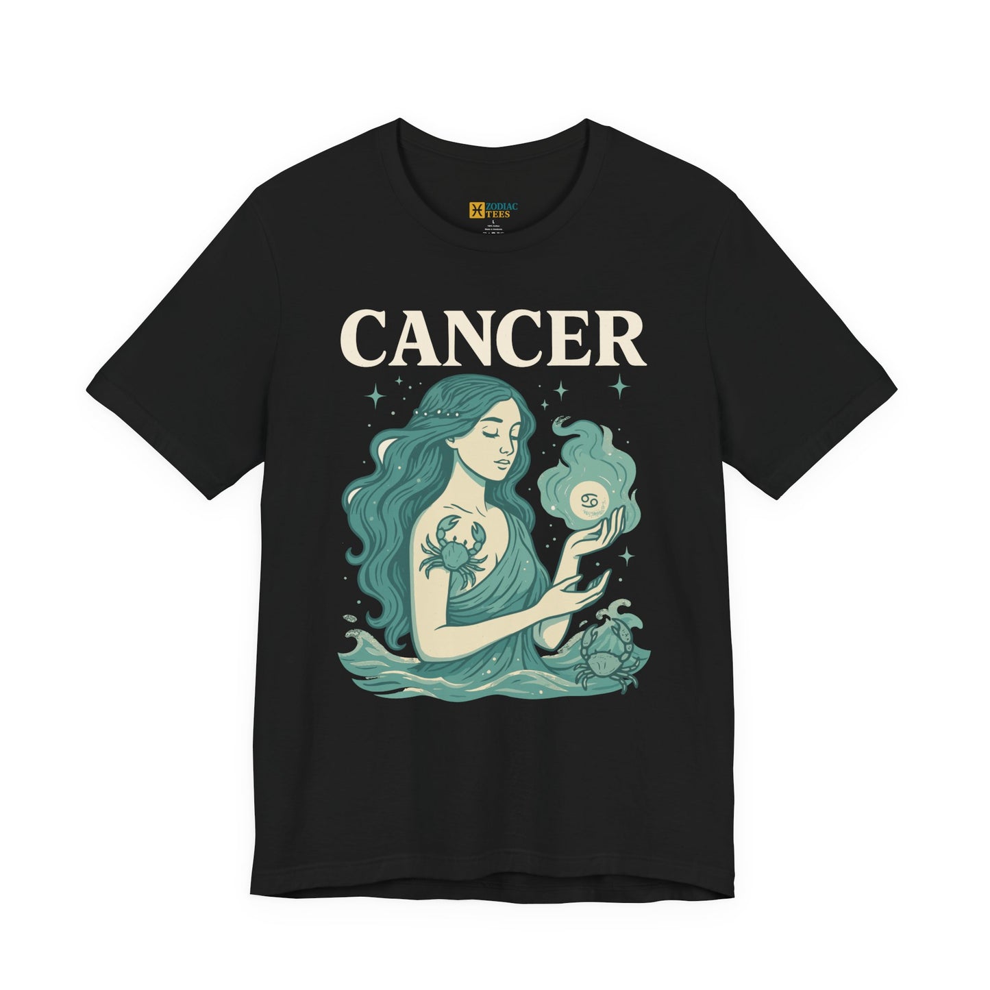 Cancer Bold Zodiac T-Shirt – Water Sign Statement Energy Tee