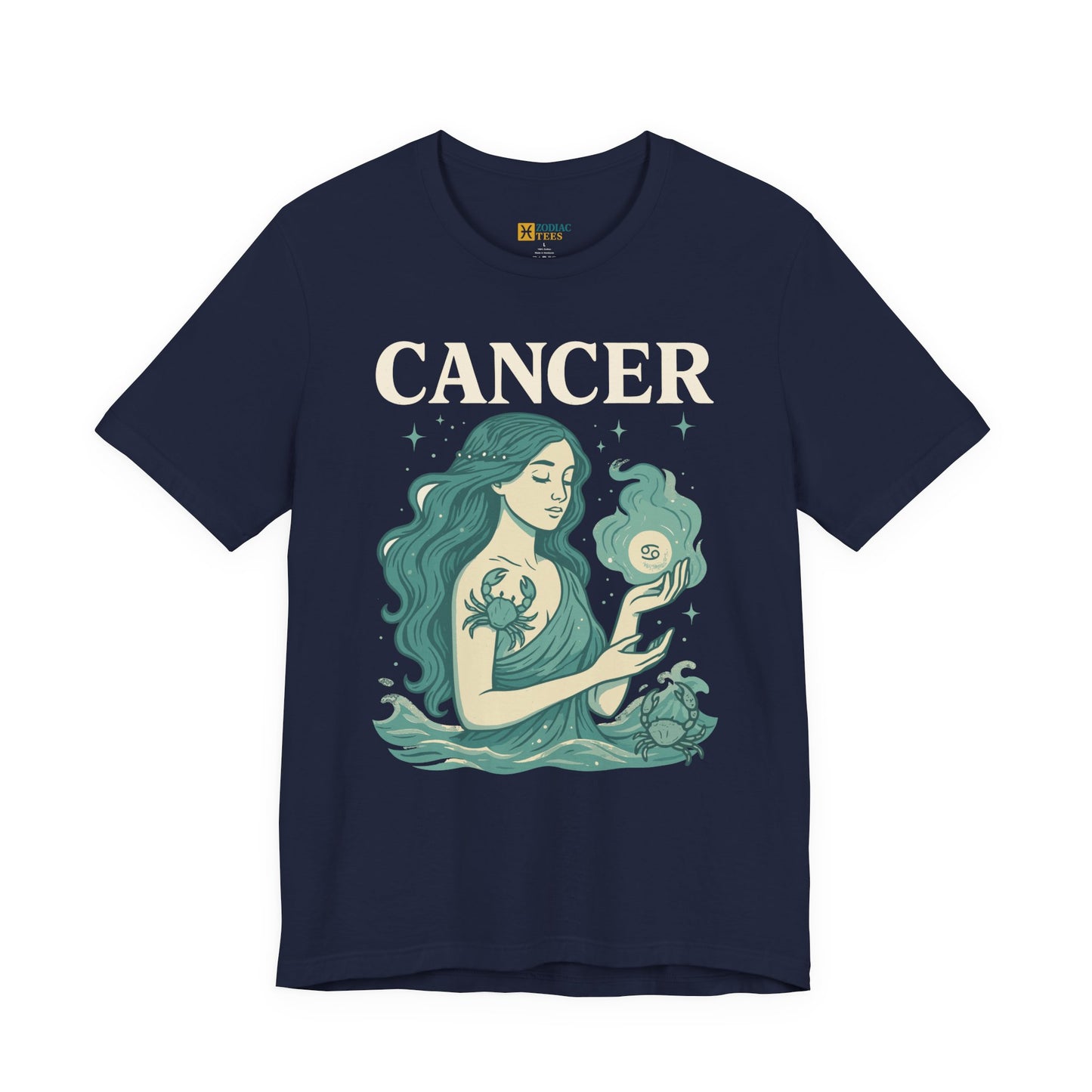 Cancer Bold Zodiac T-Shirt – Water Sign Statement Energy Tee