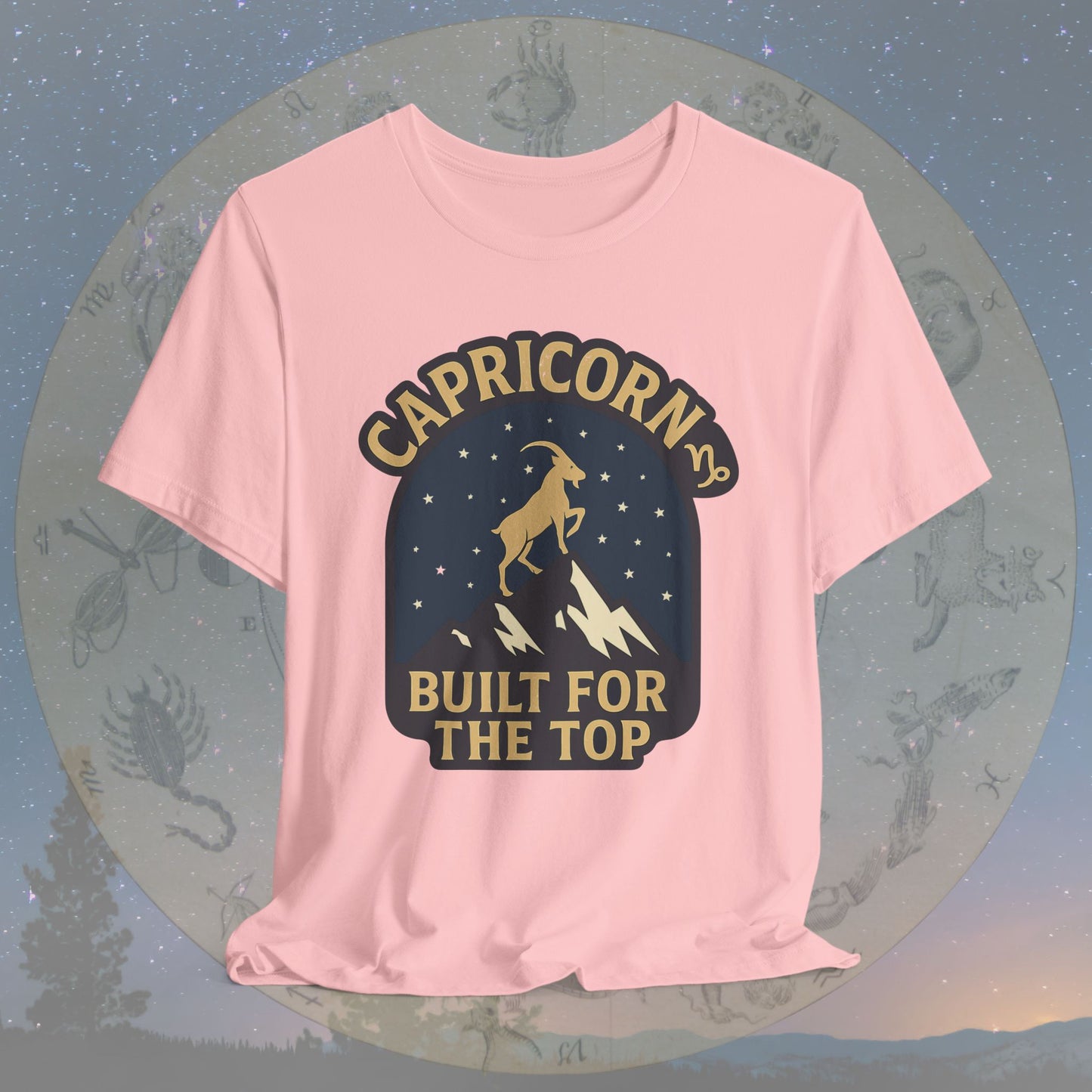 Capricorn Built for the Top Zodiac Sign T-Shirt