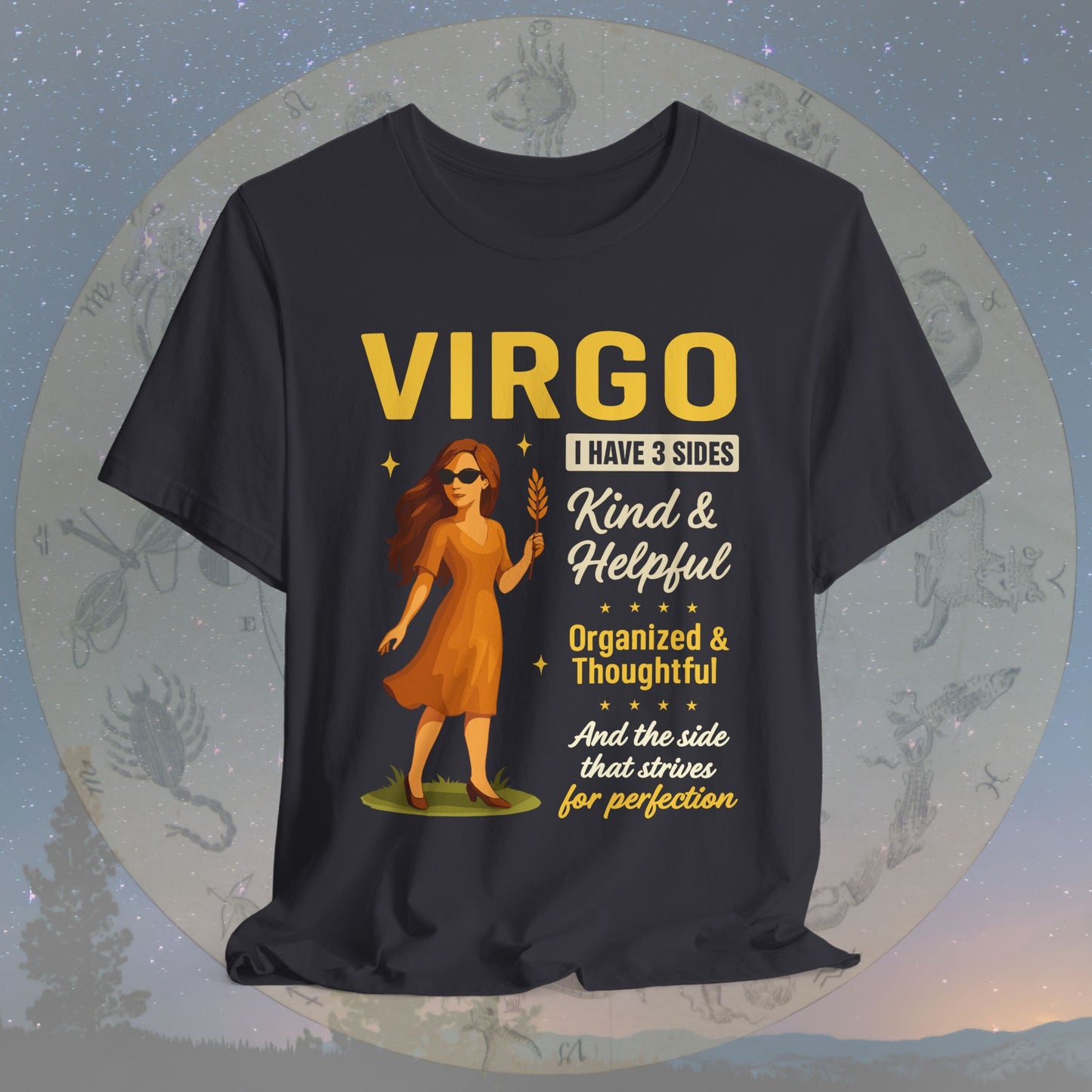 I Have 3 Sides – Perfection Seeker Virgo T-Shirt