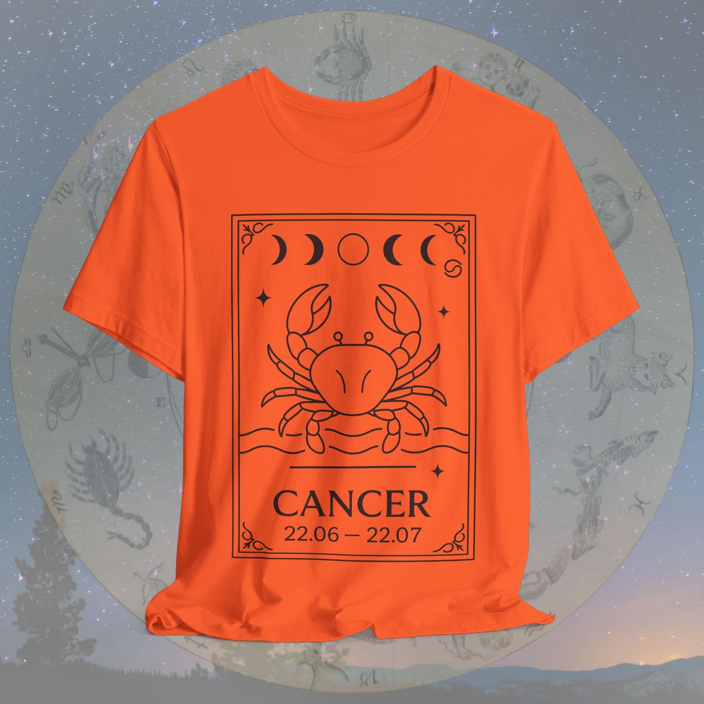 Minimalist Cancer Zodiac T-Shirt