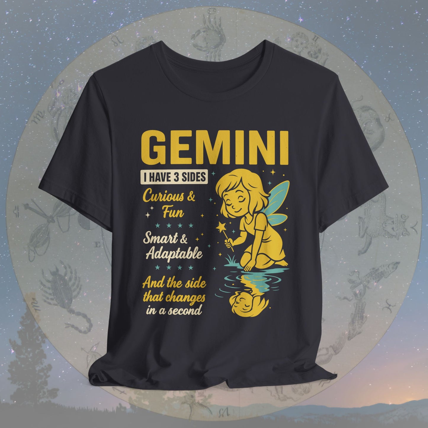 I Have 3 Sides – Playful Spirit Gemini T-Shirt