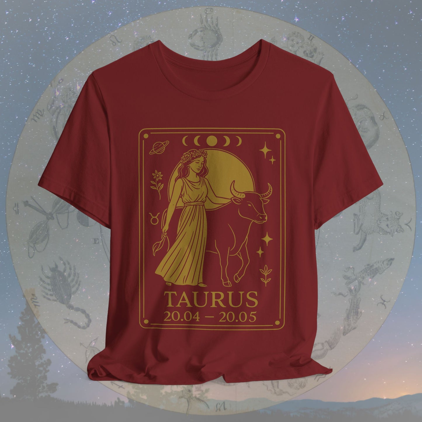 Mystic Earth Taurus Zodiac T-Shirt