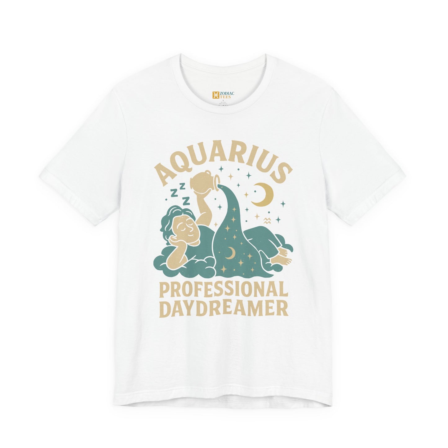 Aquarius Professional Daydreamer T-Shirt – Dreamy Zodiac Energy Tee