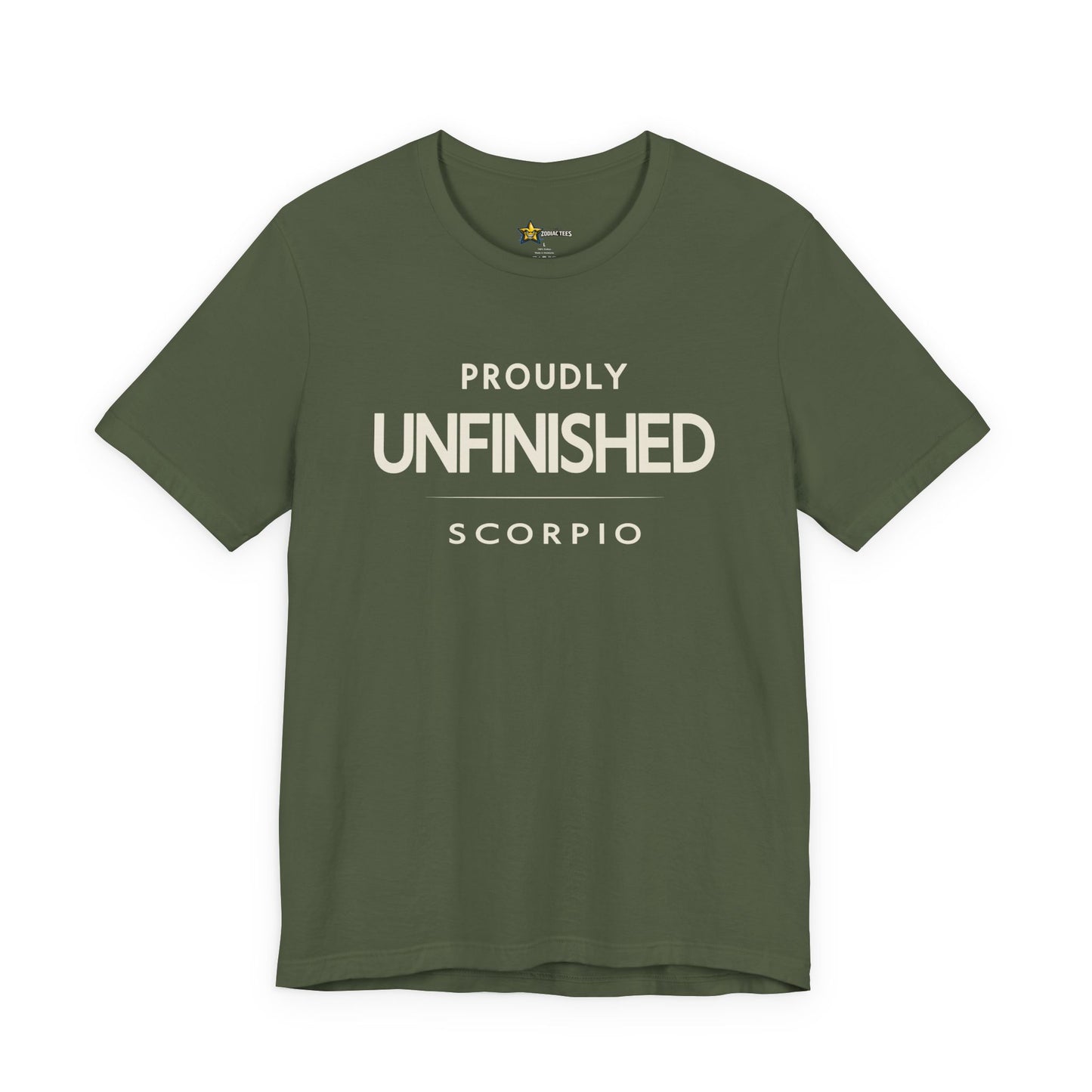 Scorpio Sharp Zodiac T-Shirt – Proudly Unfinished Attitude Tee