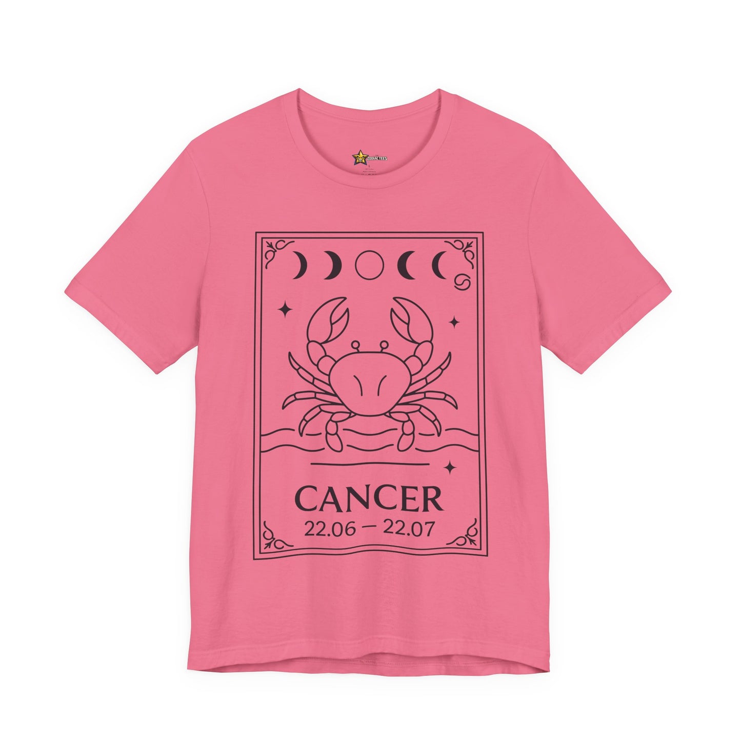 Cancer Minimal Zodiac T-Shirt – Lunar Crab Statement Tee