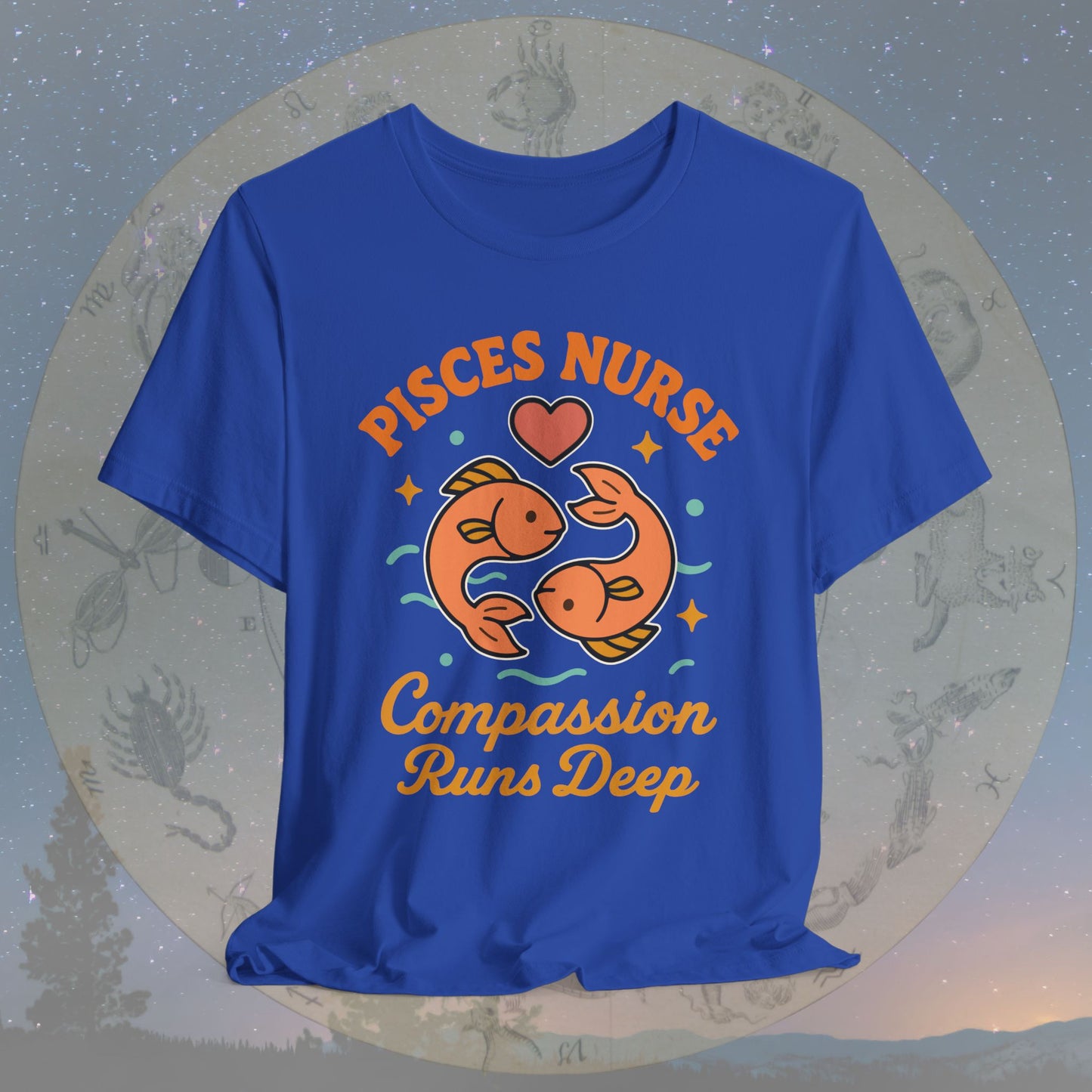 Compassion Runs Deep Pisces Nurse T-Shirt