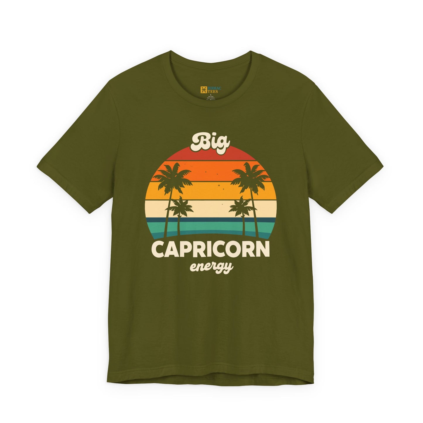 Big Capricorn Energy T-Shirt – Retro Zodiac Vibes Tee