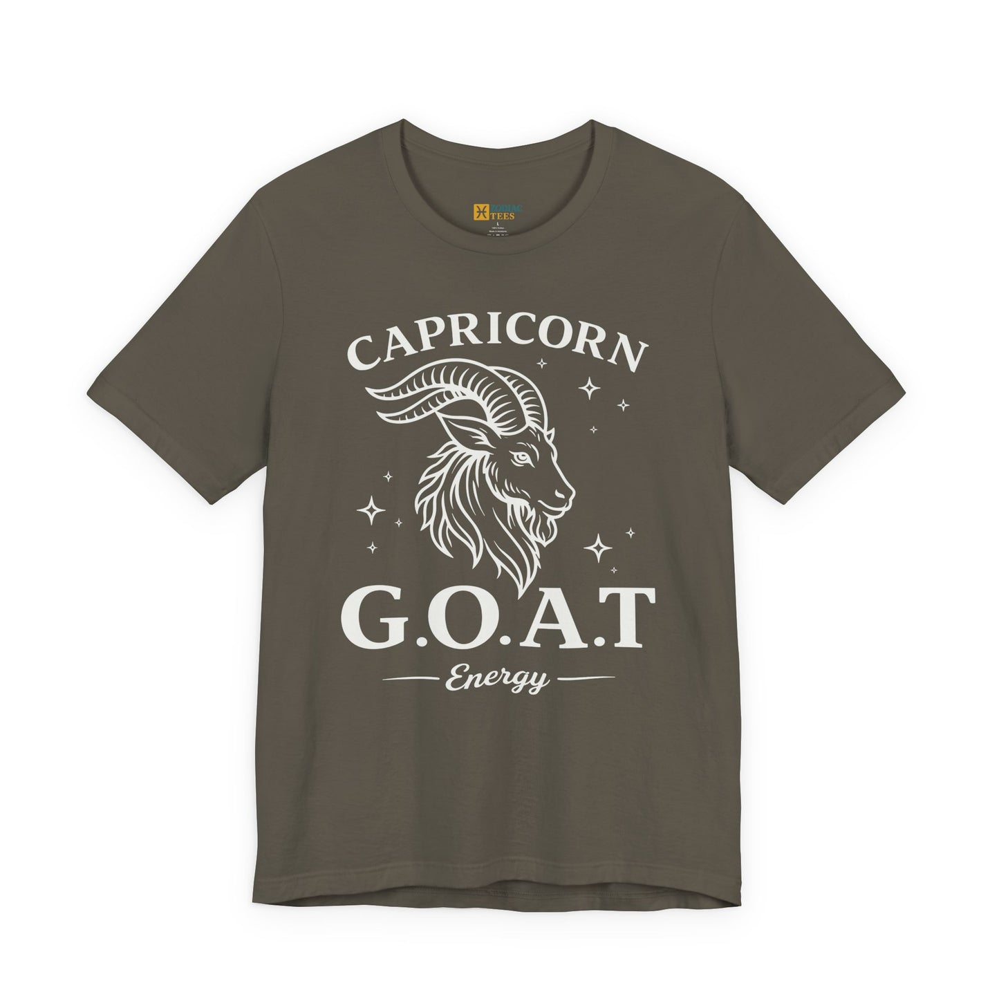 Capricorn G.O.A.T Energy T-Shirt – Greatest of All Time Zodiac Tee