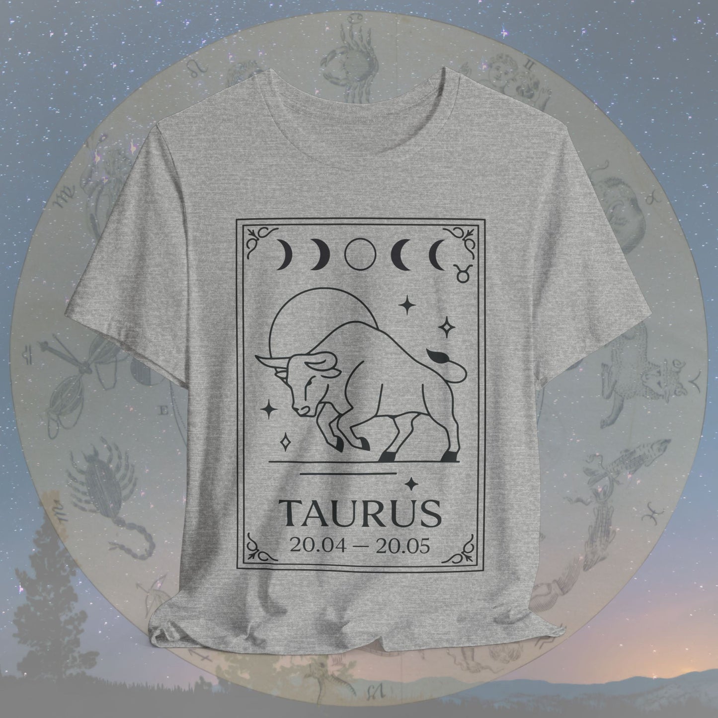 Minimalist Taurus Zodiac T-Shirt