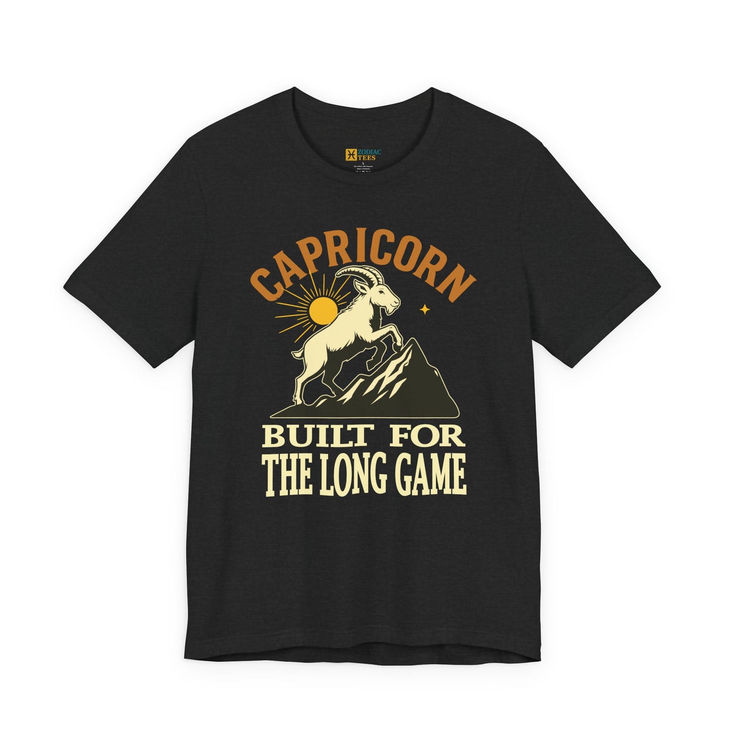 Capricorn Built for the Long Game T-Shirt – Long-Term Energy Tee