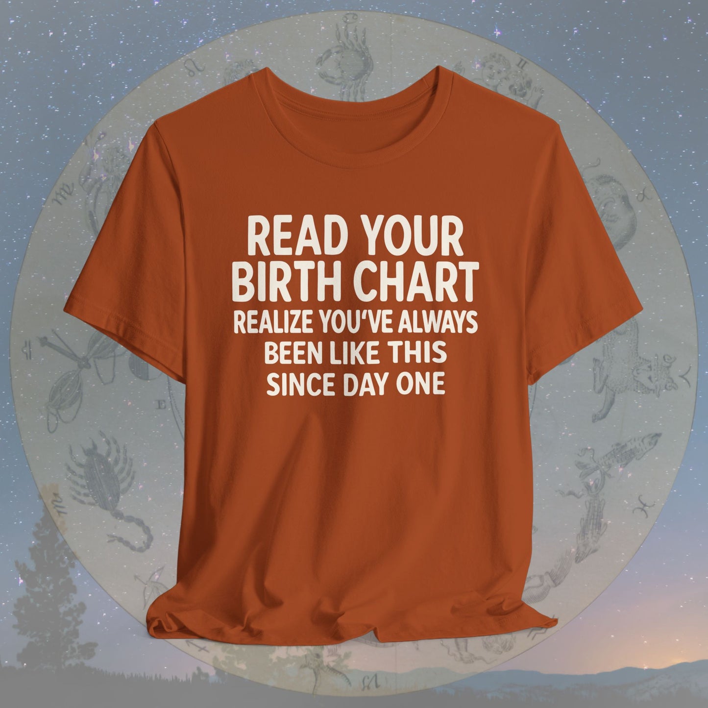 Funny Birth Chart Since Day One T-Shirt