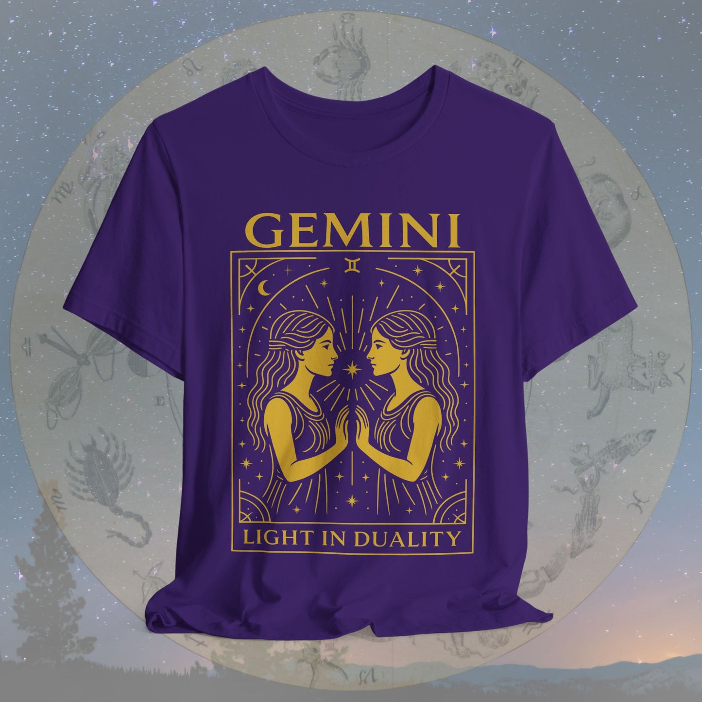 Radiant Light in Duality Gemini T-Shirt