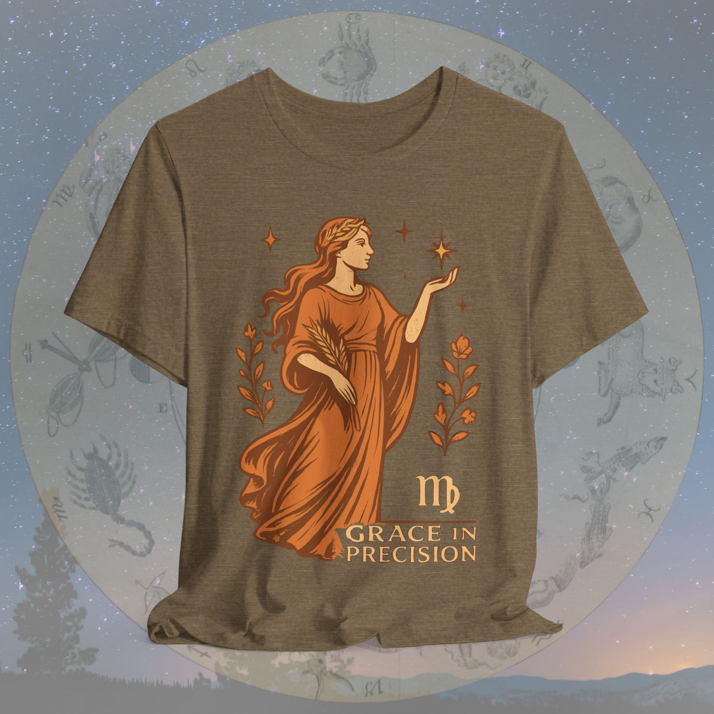 Elegant Grace in Precision Virgo T-Shirt