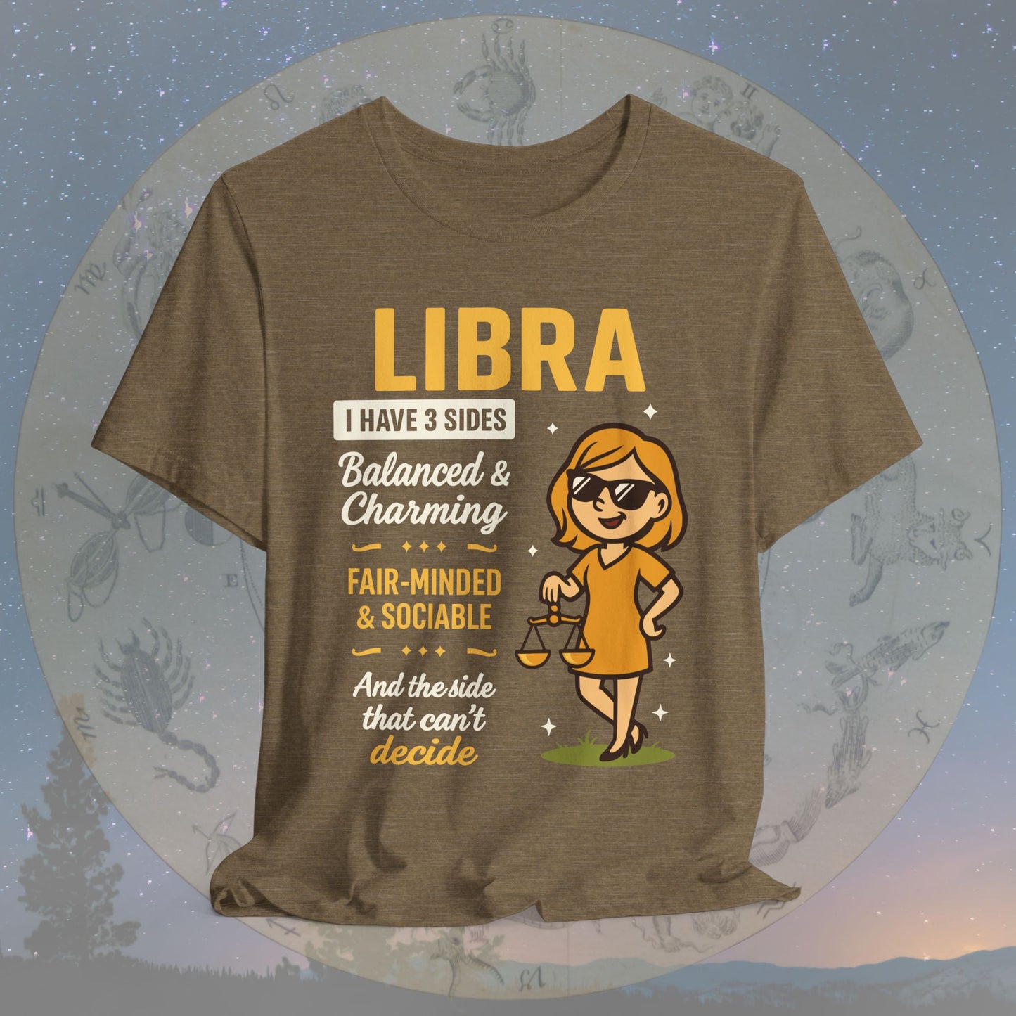 I Have 3 Sides – Charming Balance Libra T-Shirt