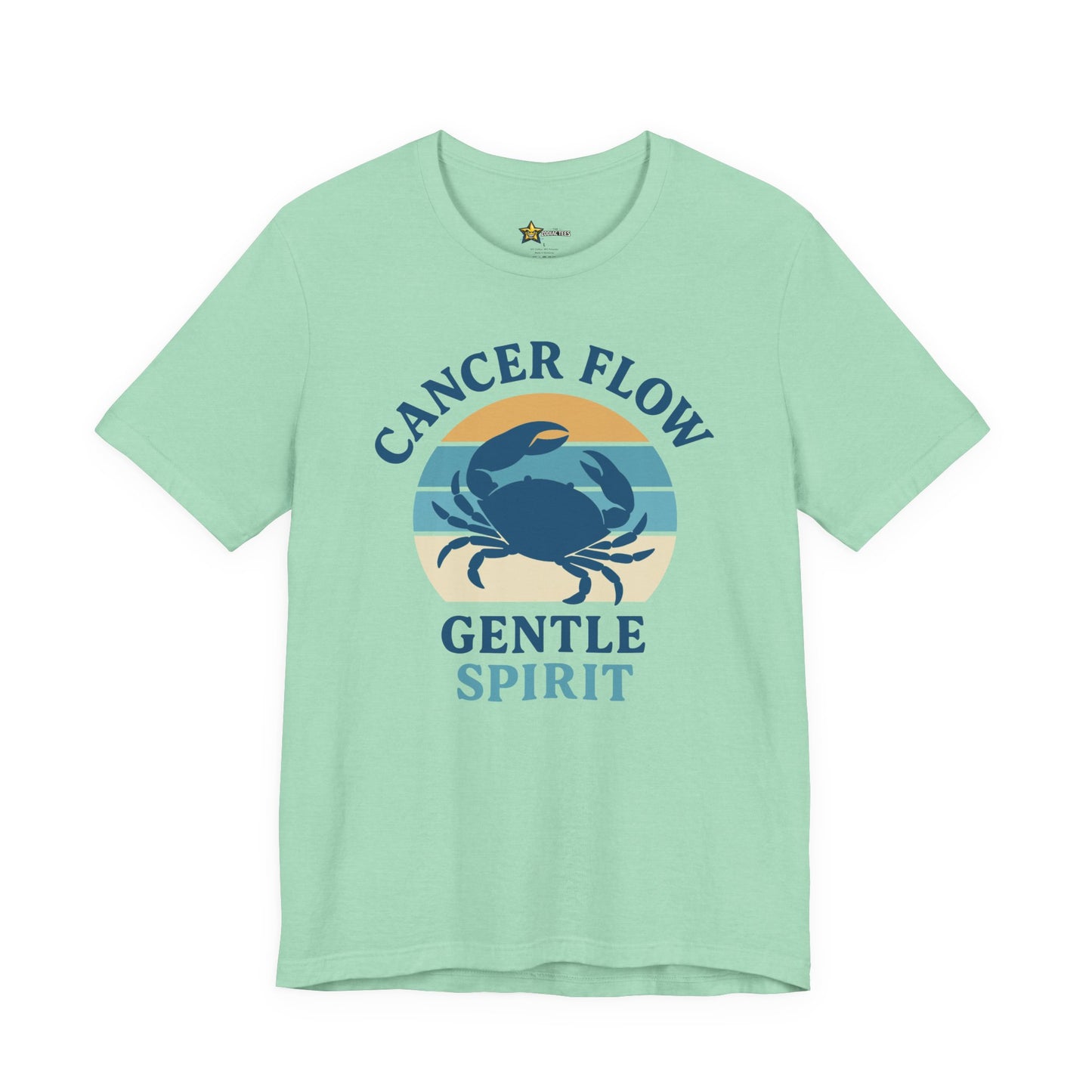 Cancer Retro Flow T-Shirt – Gentle Spirit Statement Tee