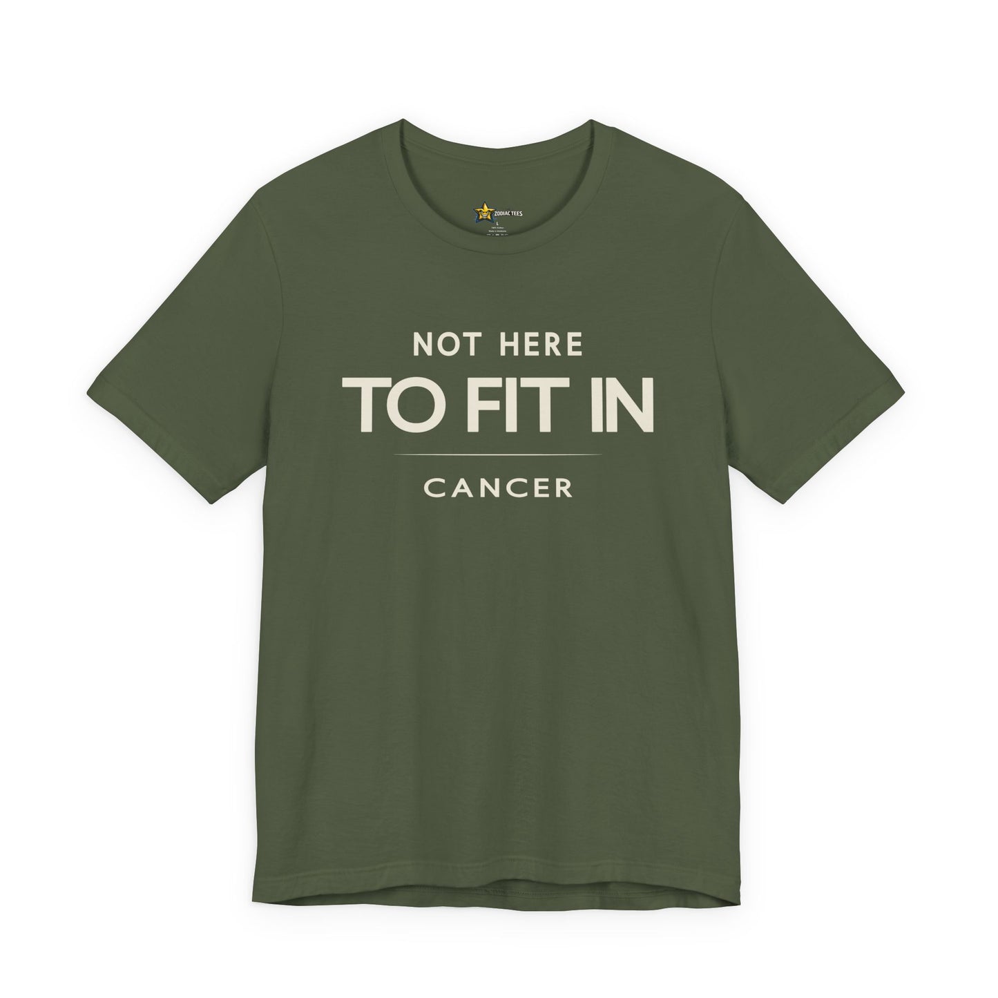 Cancer True Self Zodiac T-Shirt – Not Here to Fit In Tee