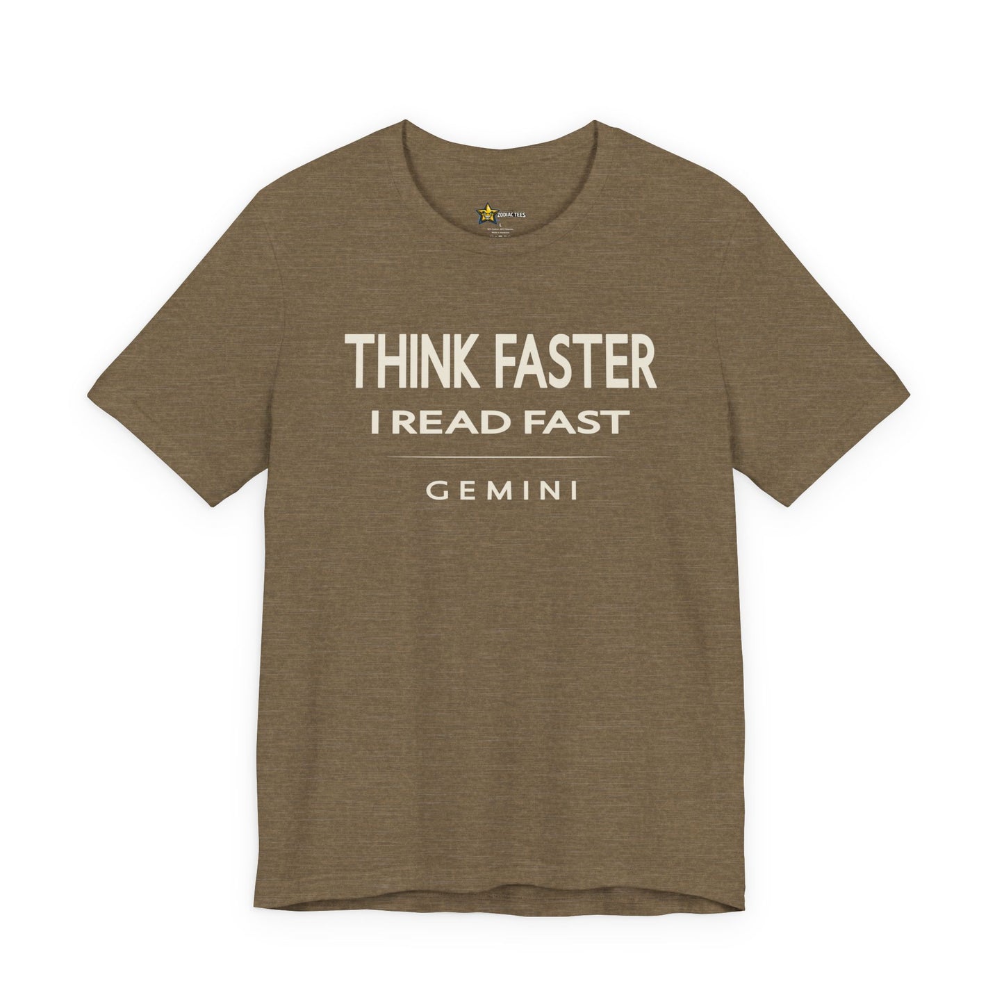Gemini Think Faster I Read Fast T-Shirt