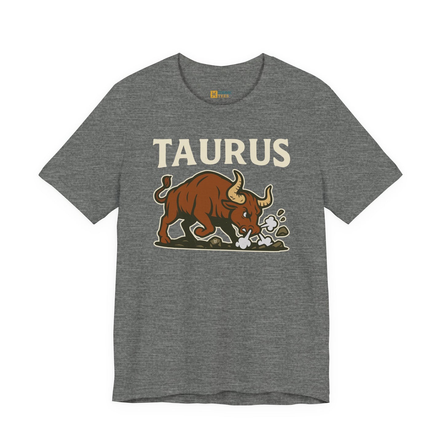 Taurus Strength T-Shirt – Bold Charging Bull Zodiac Tee