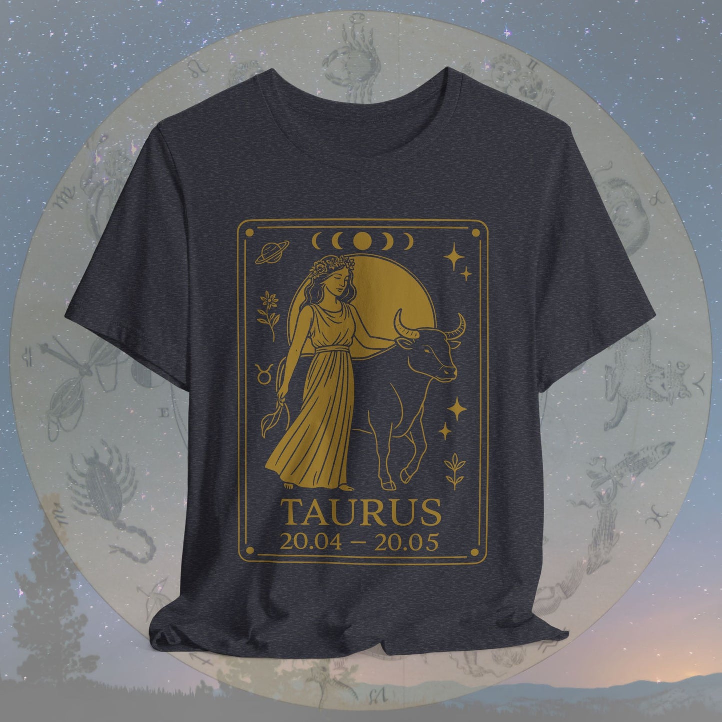 Mystic Earth Taurus Zodiac T-Shirt
