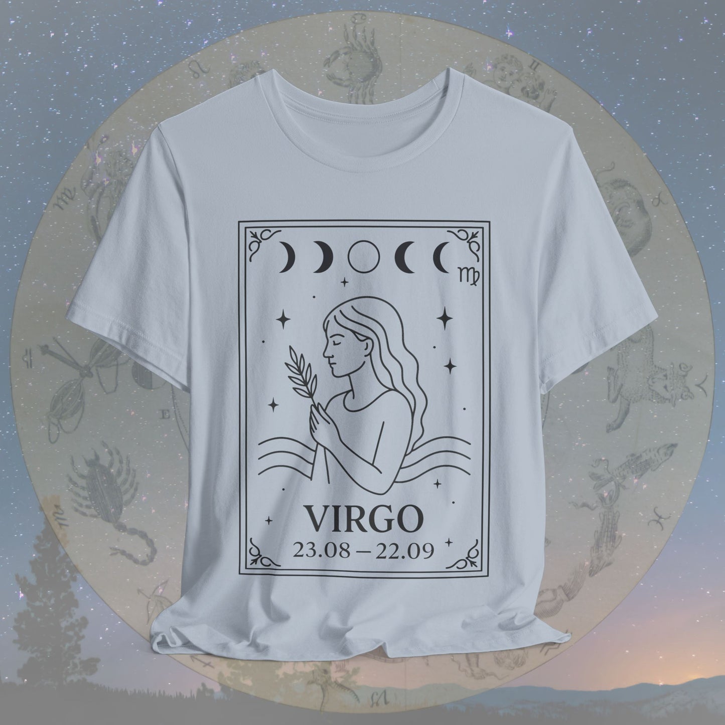 Minimalist Virgo Zodiac T-Shirt