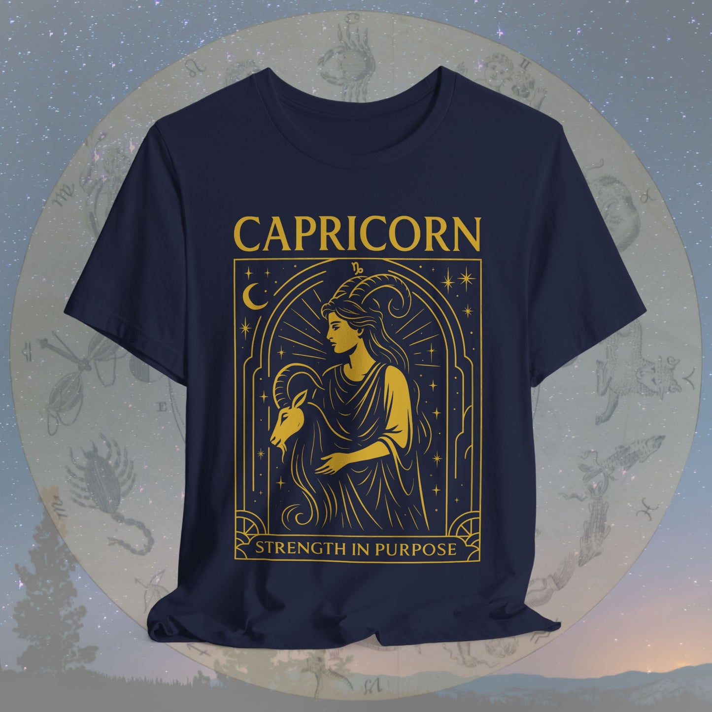 Resilient Strength in Purpose Capricorn T-Shirt