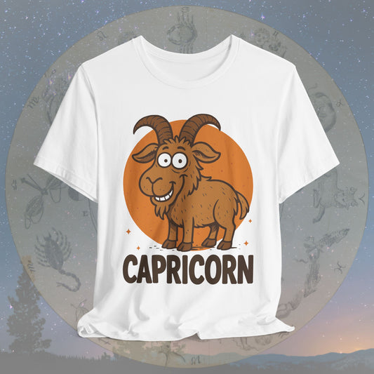 Funny Kawaii Capricorn Zodiac Sign T-Shirt