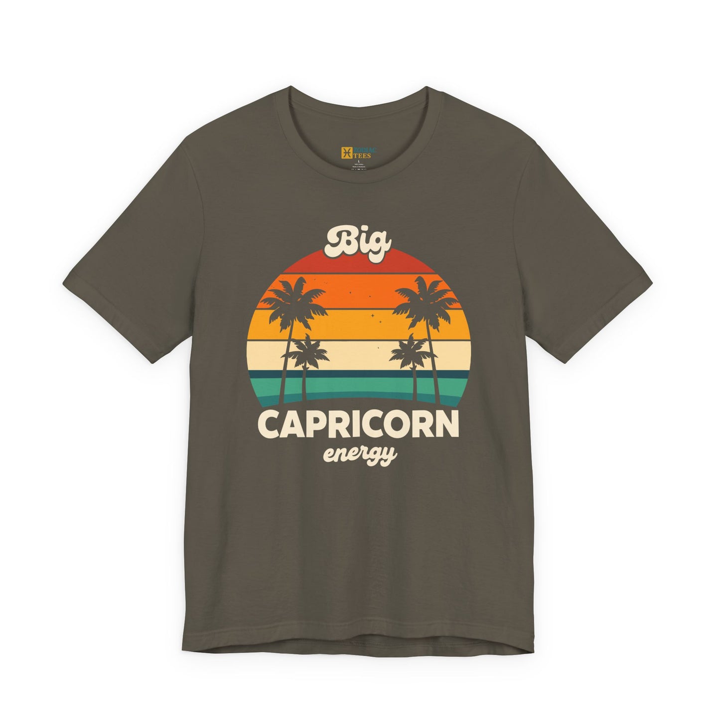 Big Capricorn Energy T-Shirt – Retro Zodiac Vibes Tee