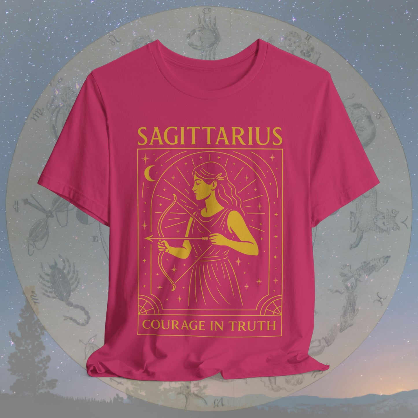 Bold Courage in Truth Sagittarius T-Shirt