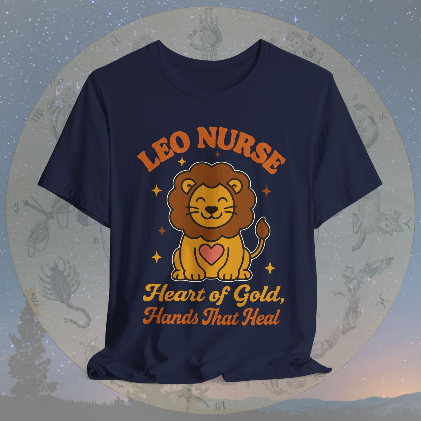 Heart of Gold Leo Nurse T-Shirt