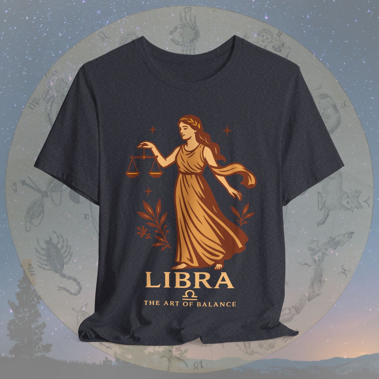 Elegant Art of Balance Libra T-Shirt