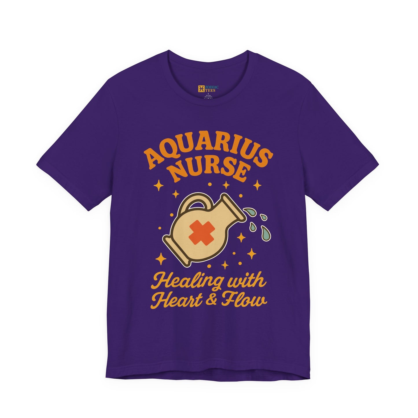 Aquarius Nurse Healing T-Shirt – Compassionate Zodiac Energy Tee