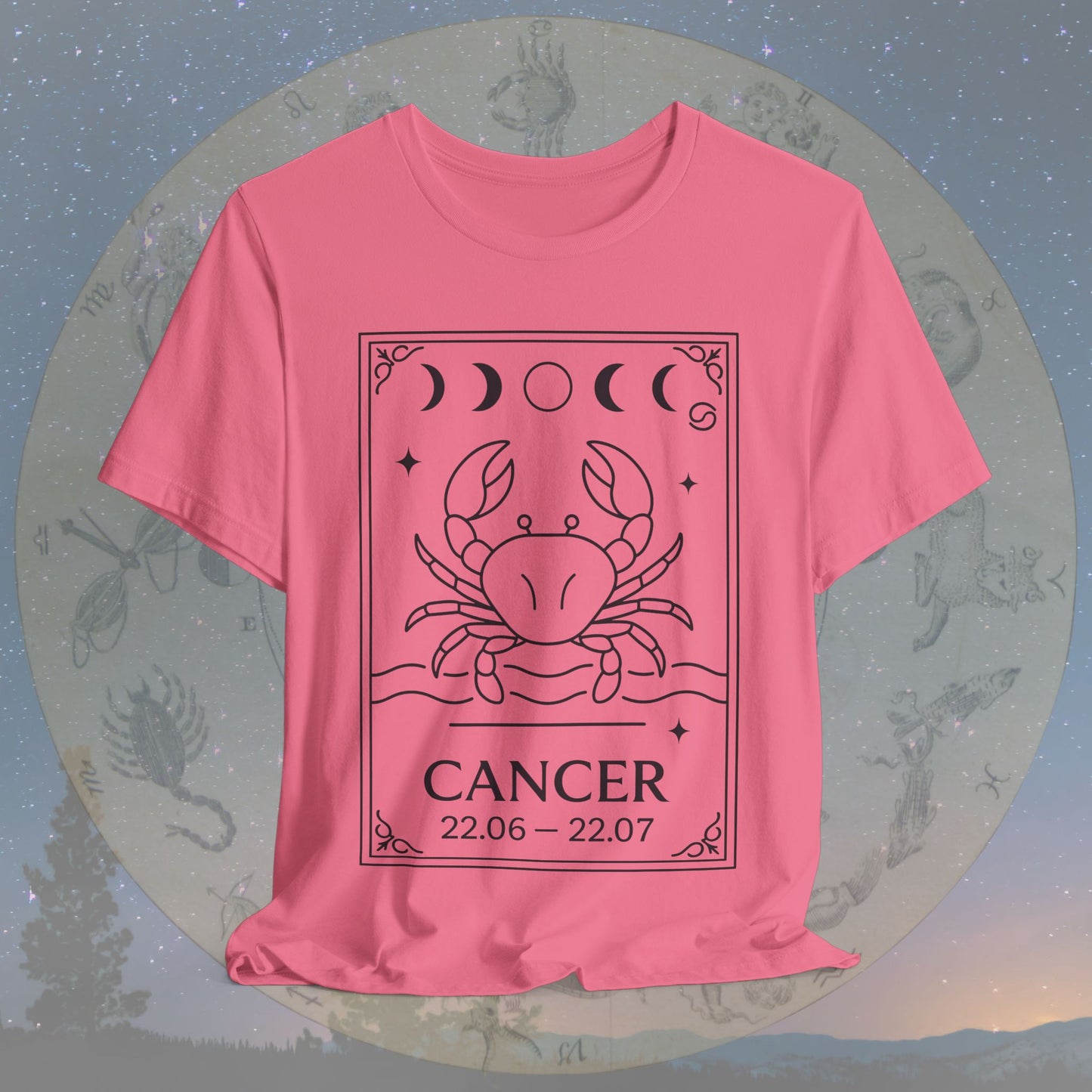 Minimalist Cancer Zodiac T-Shirt